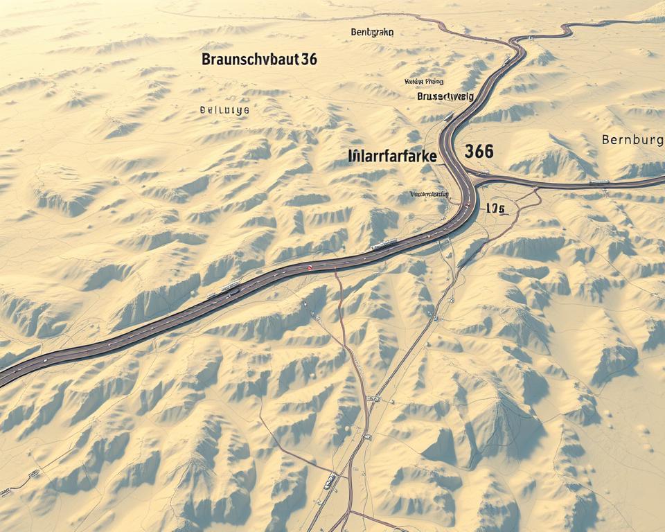 A36 Streckenverlauf Karte