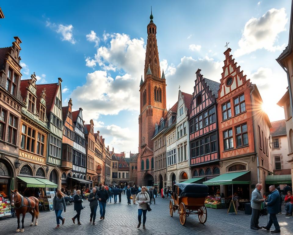 Marktplatz Brügge mit Belfried