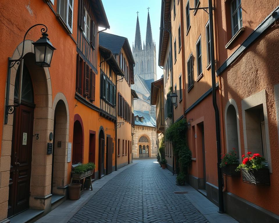 Mittelalterliche Gassen in Berching