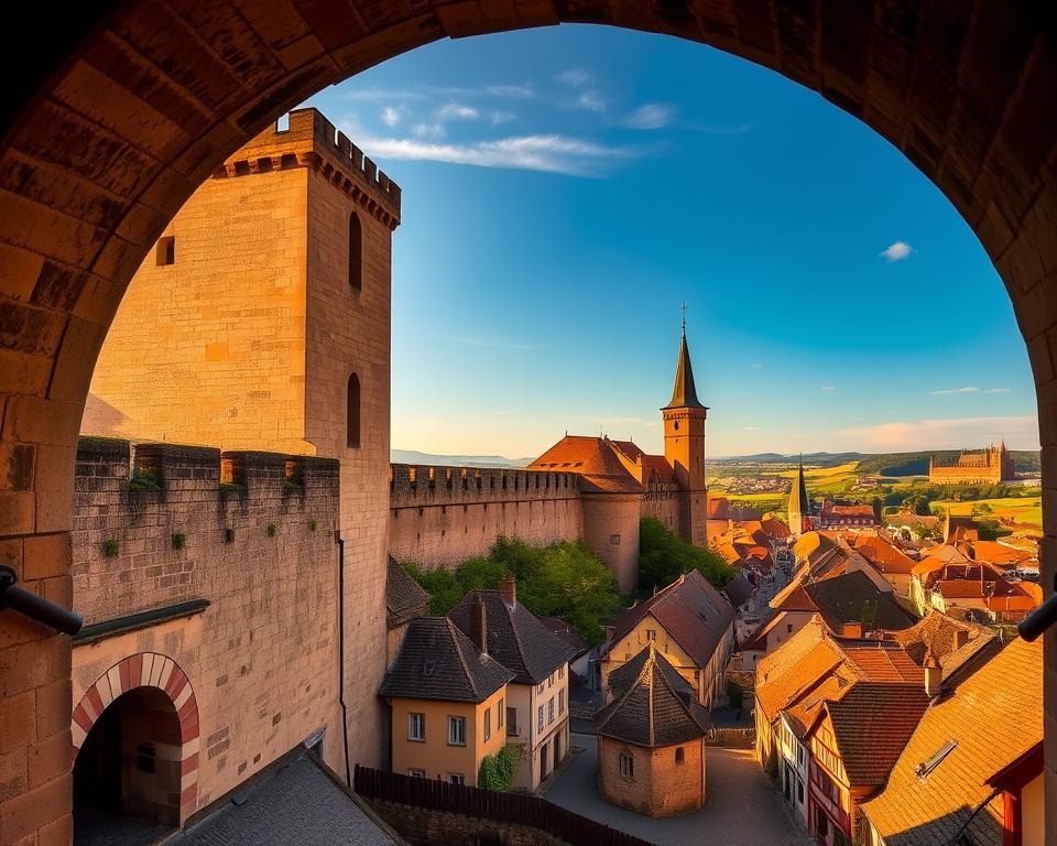 Stadtmauer Rothenburg mittelalterliche Befestigung