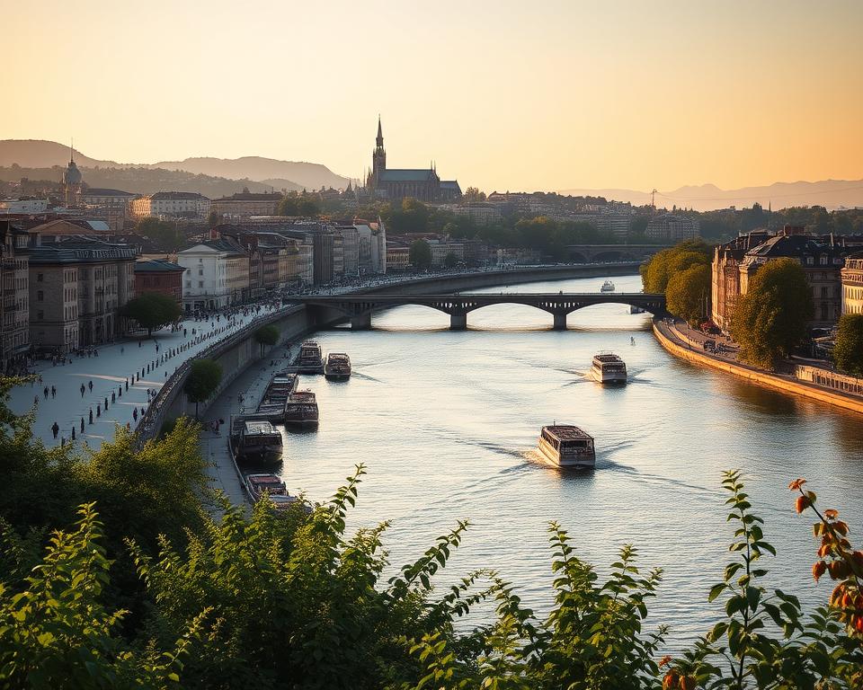 Rhein Basel Panorama