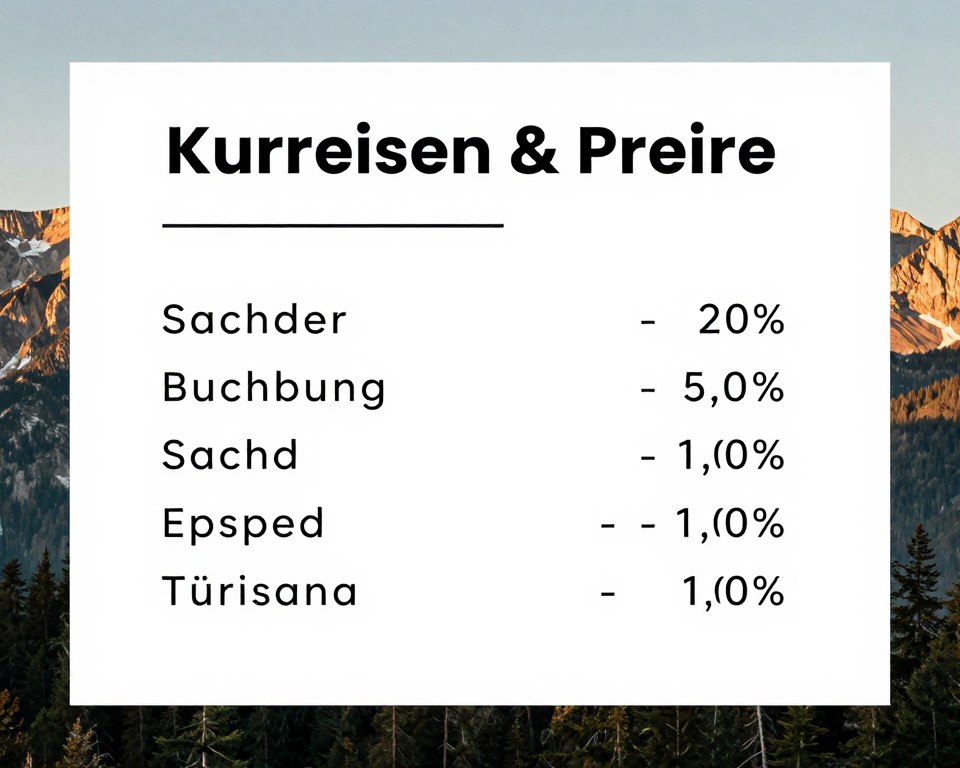Kurreisen Buchung und Preise