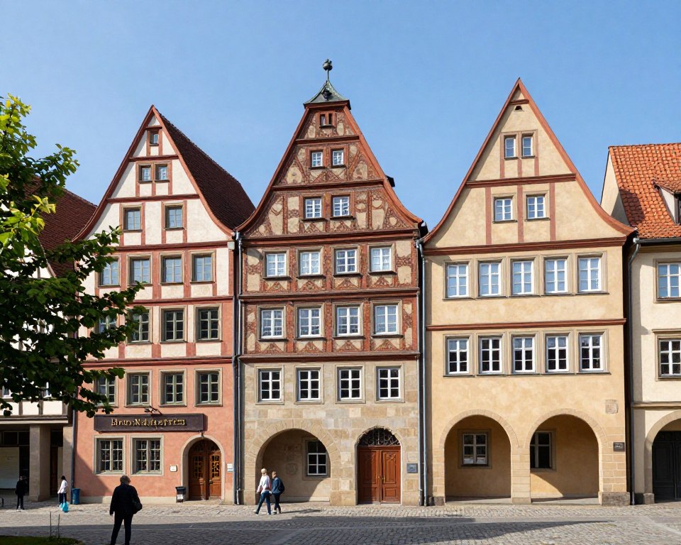 Naumburger Altstadt historische Bürgerhäuser