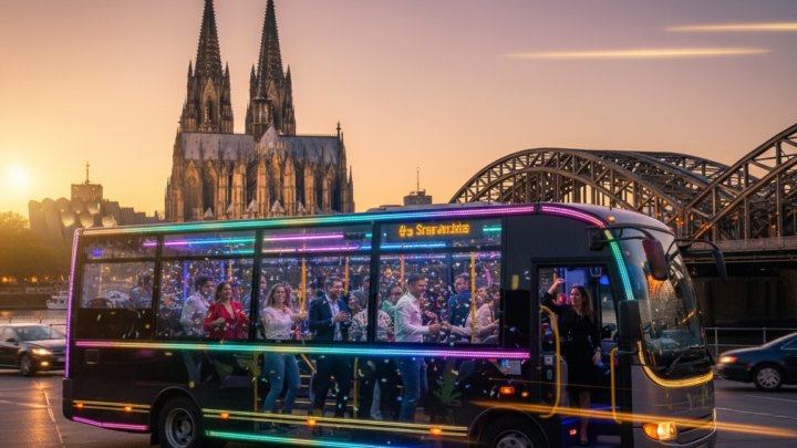 mit dem Partybus zu den Sehenswürdigkeiten in Köln
