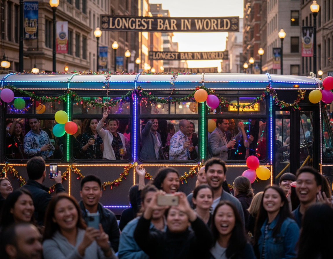 Partybus zur längsten Theke der Welt